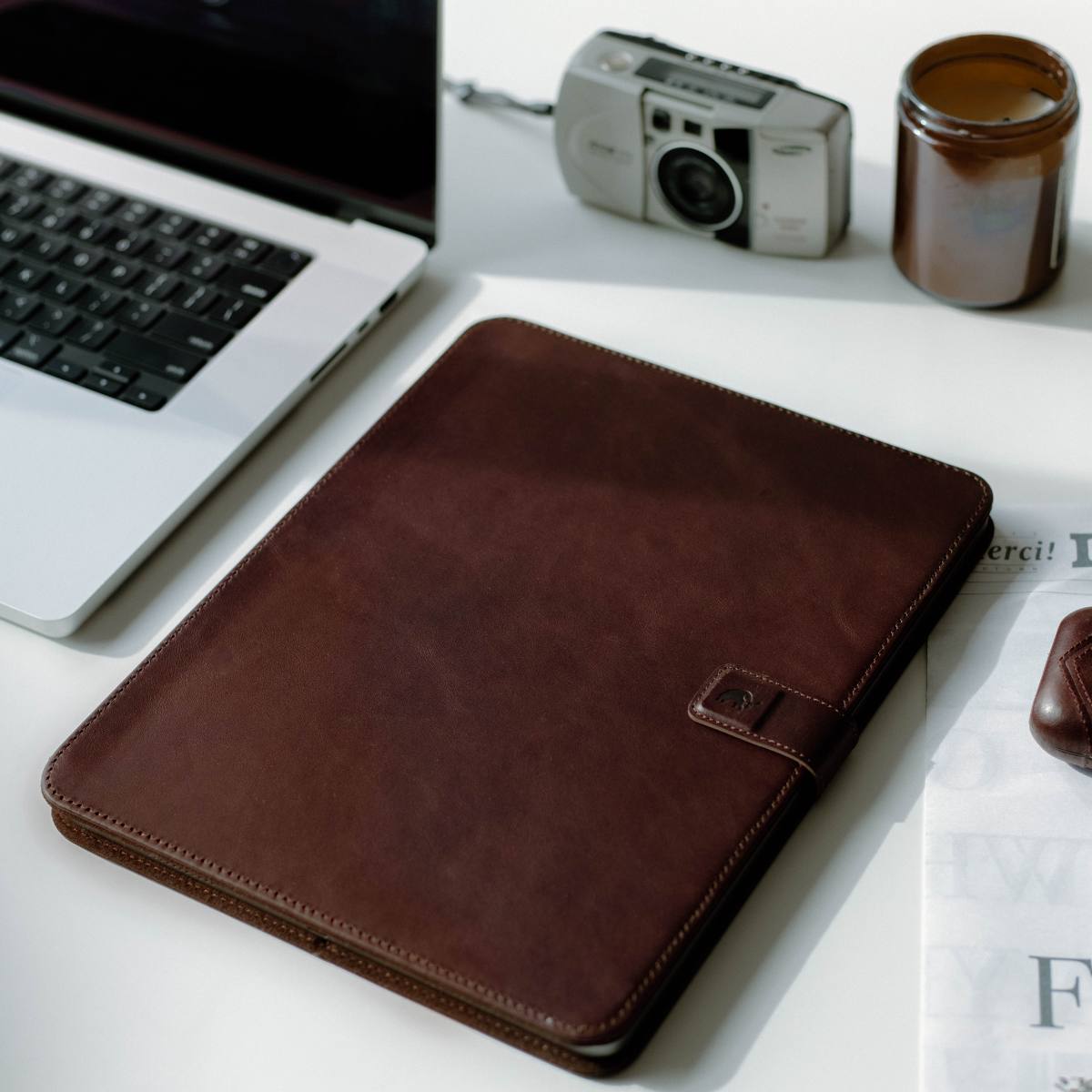 Leather iPad Pro Case - BOURBON