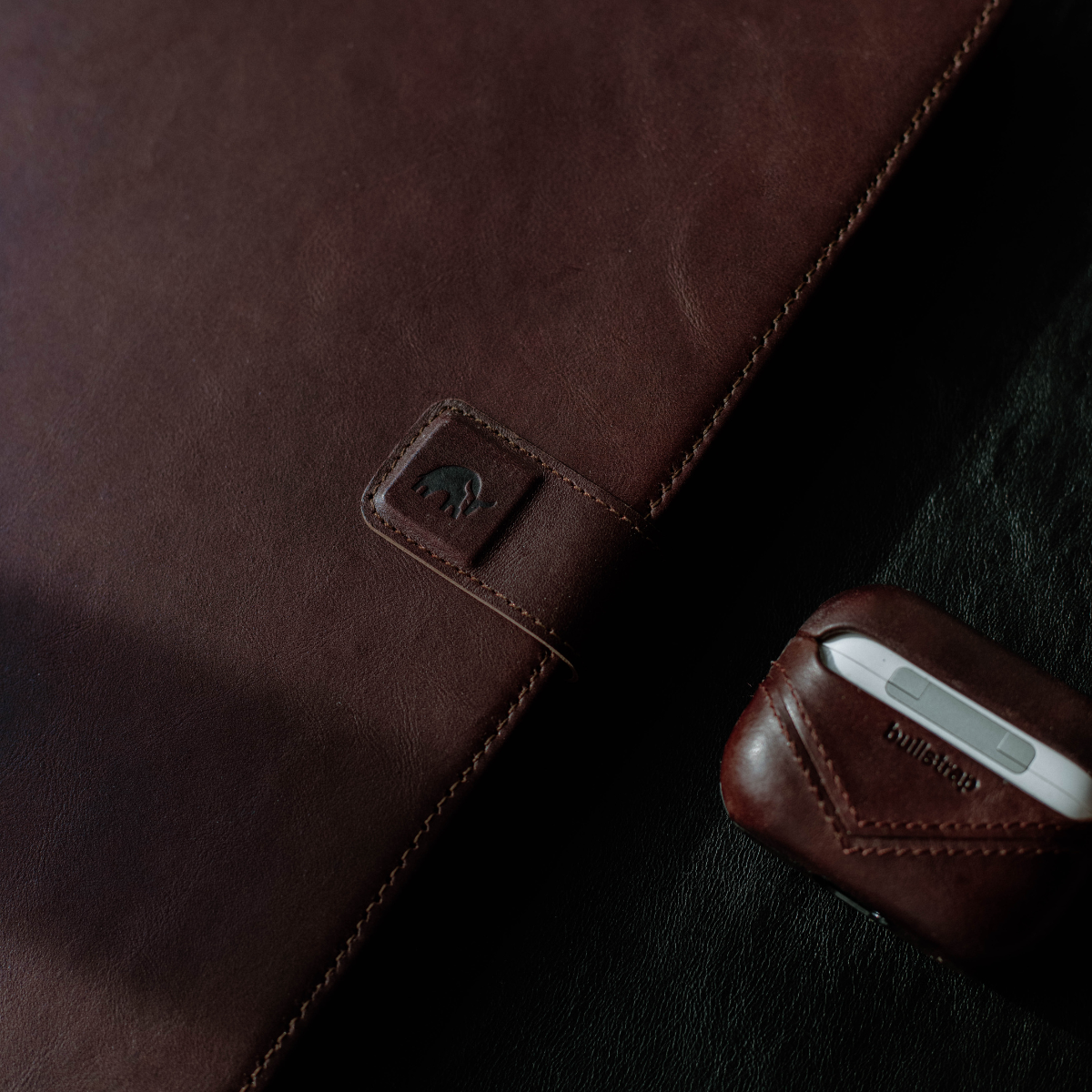 Leather iPad Case - Bourbon