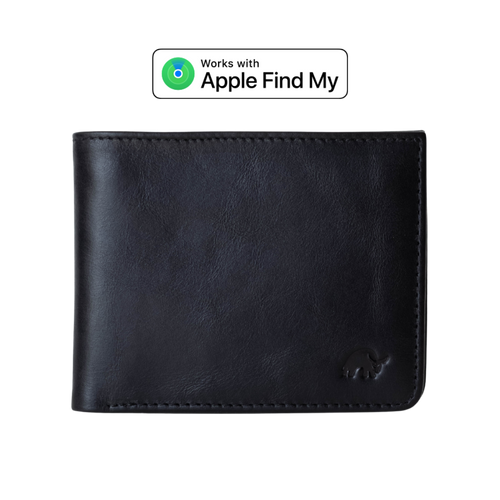 Leather Nav Bifold Wallet - BLACK EDITION