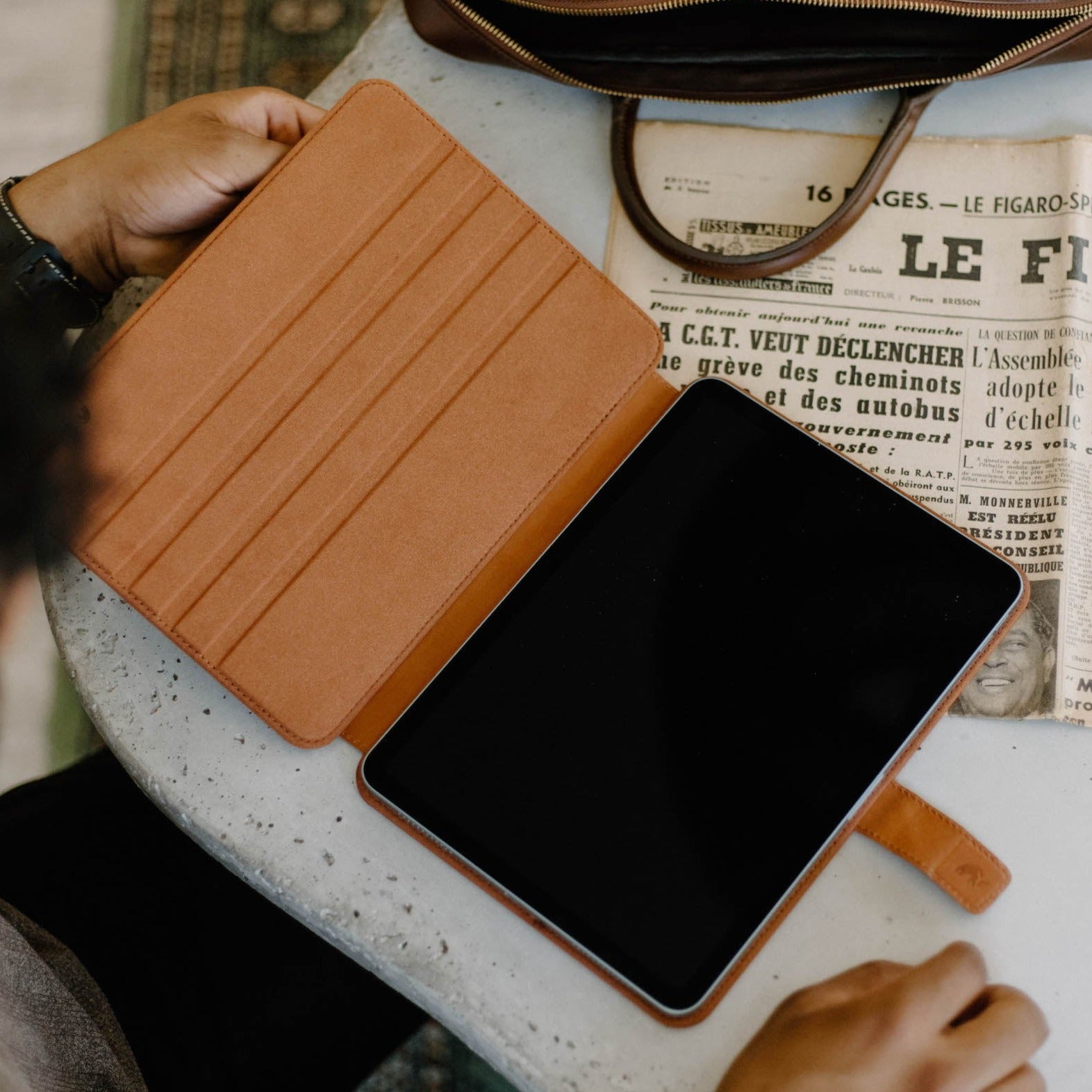 Leather iPad Pro Case - SIENNA