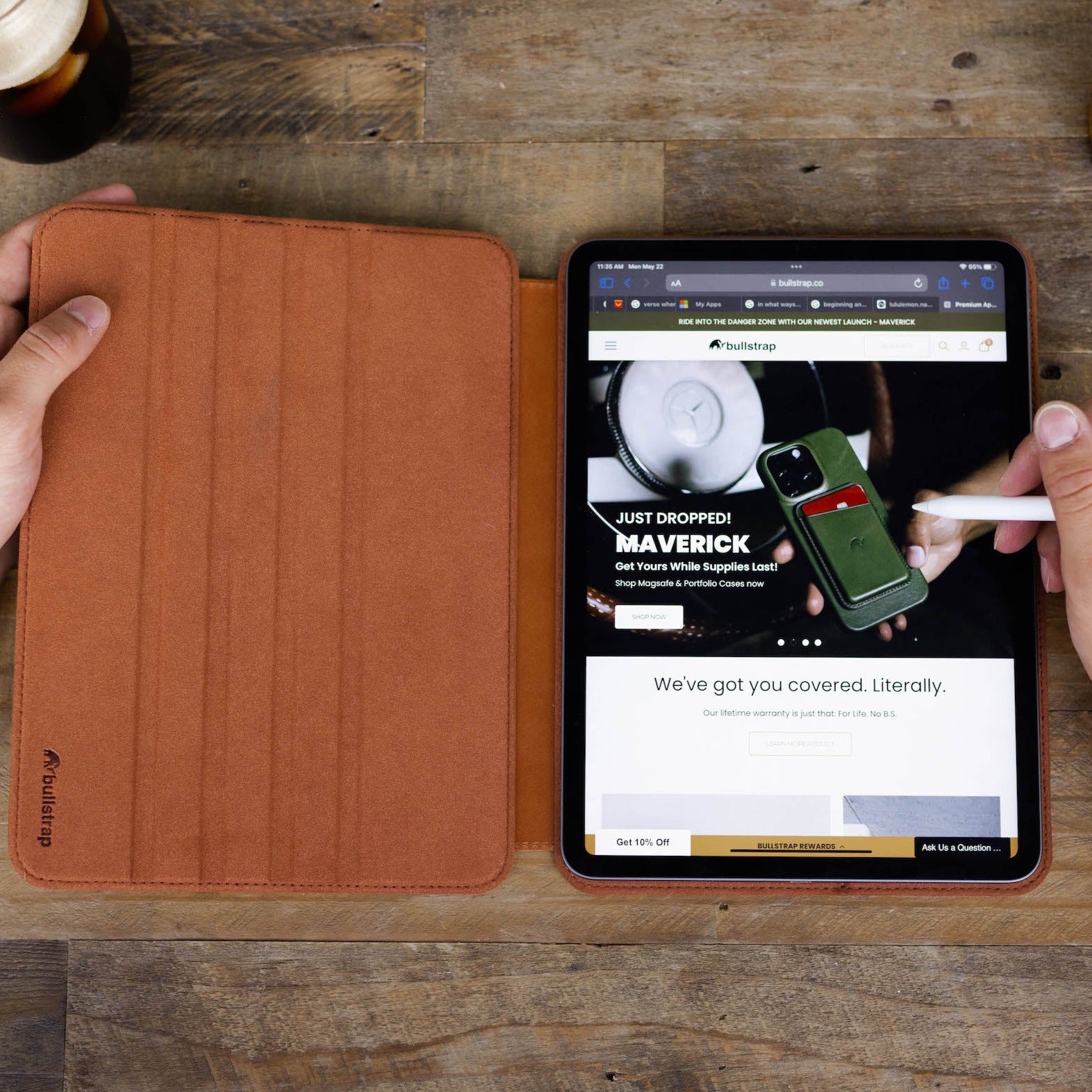 Leather iPad Pro Case - SIENNA