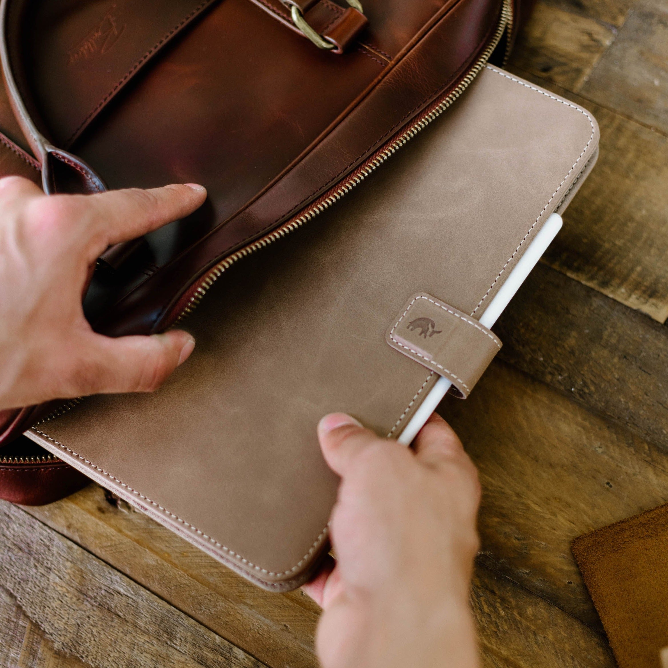 Leather iPad Pro Case - DUNE