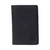 Black leather wallet with embossed bull logo