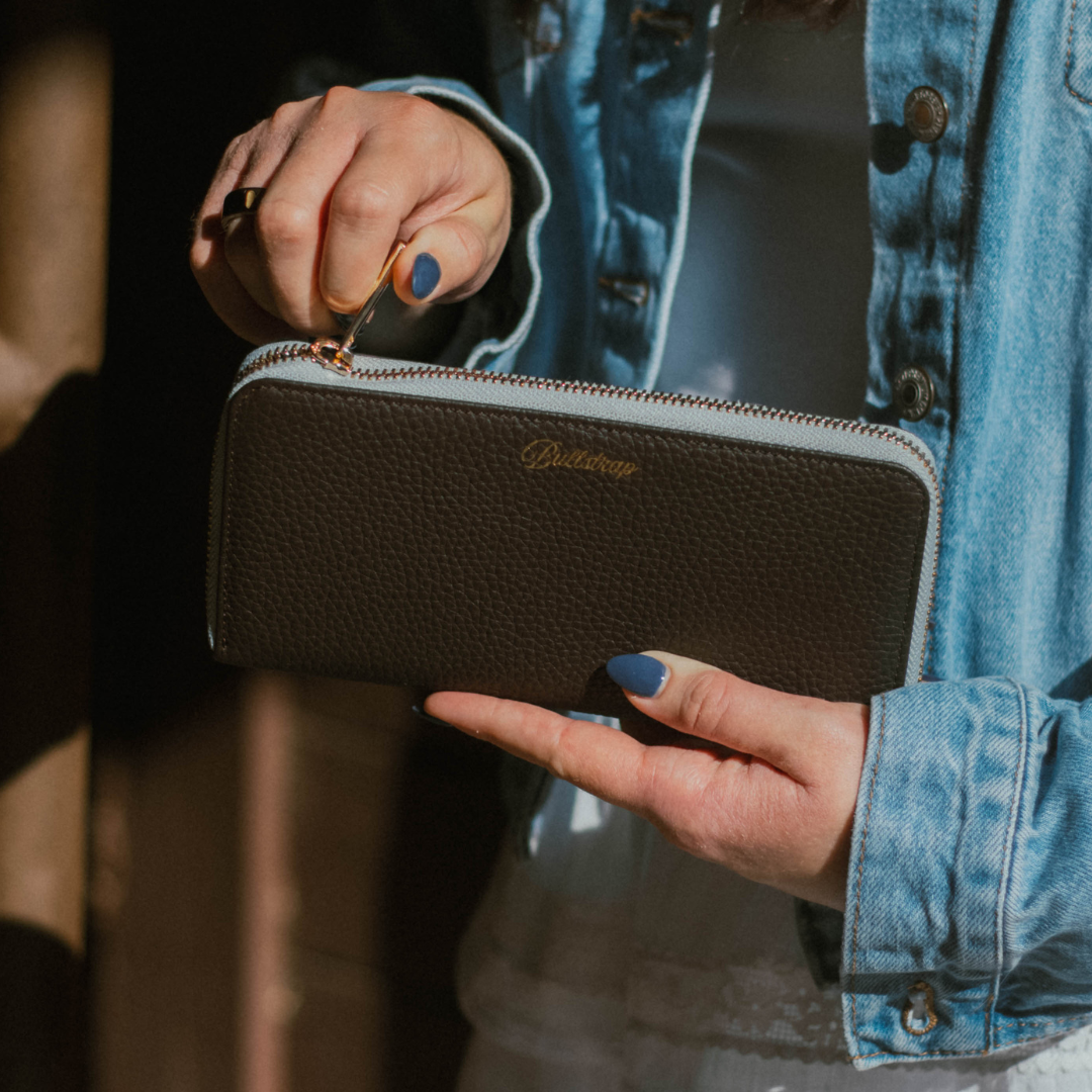 The Dolly Nav Zipper Wallet - Bluebelle