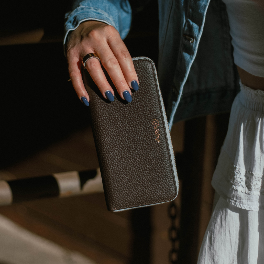 The Dolly Nav Zipper Wallet - Bluebelle