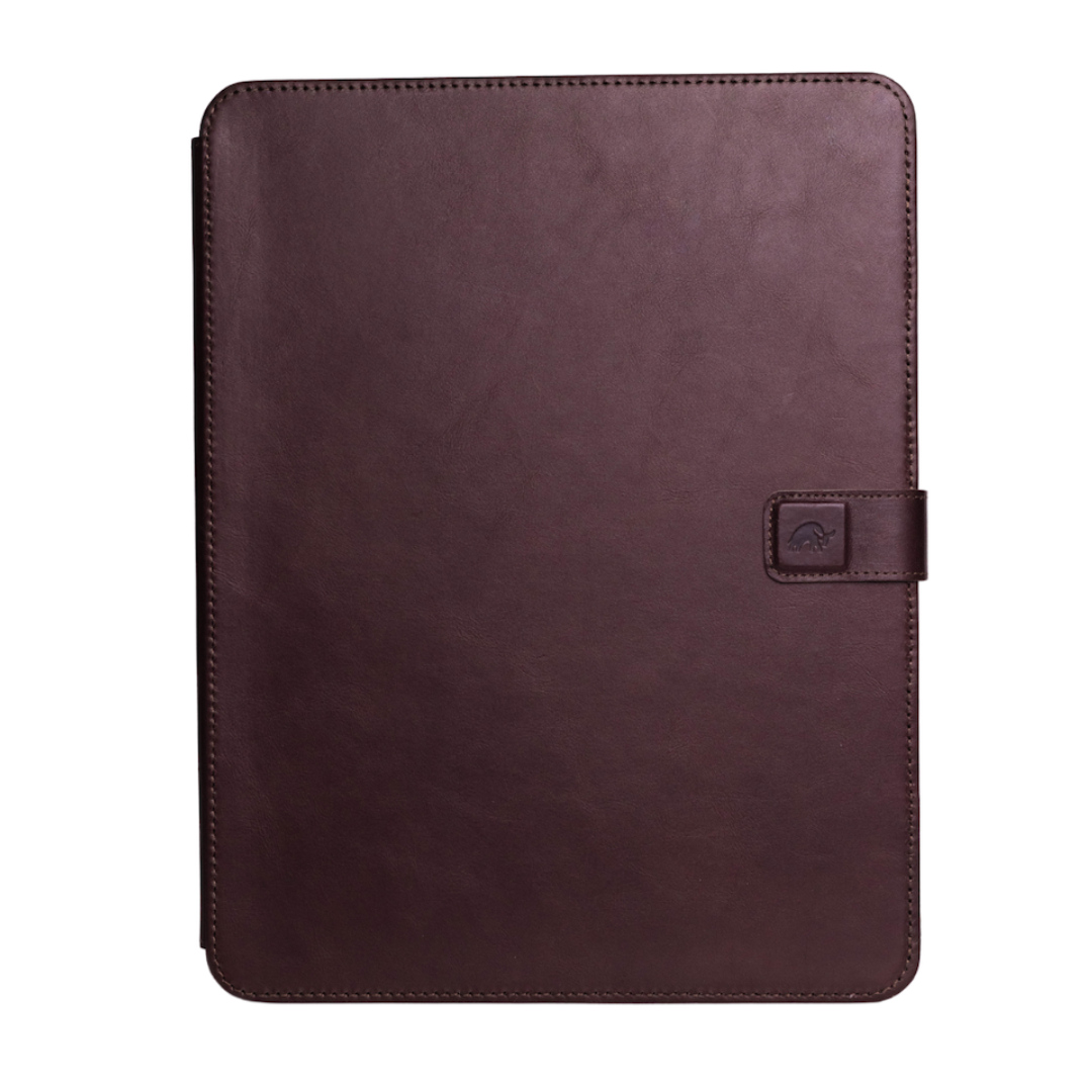 A Leather iPad Case in bourbon