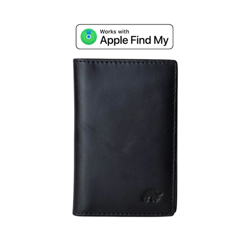 Leather Nav Messenger Wallet - BLACK EDITION