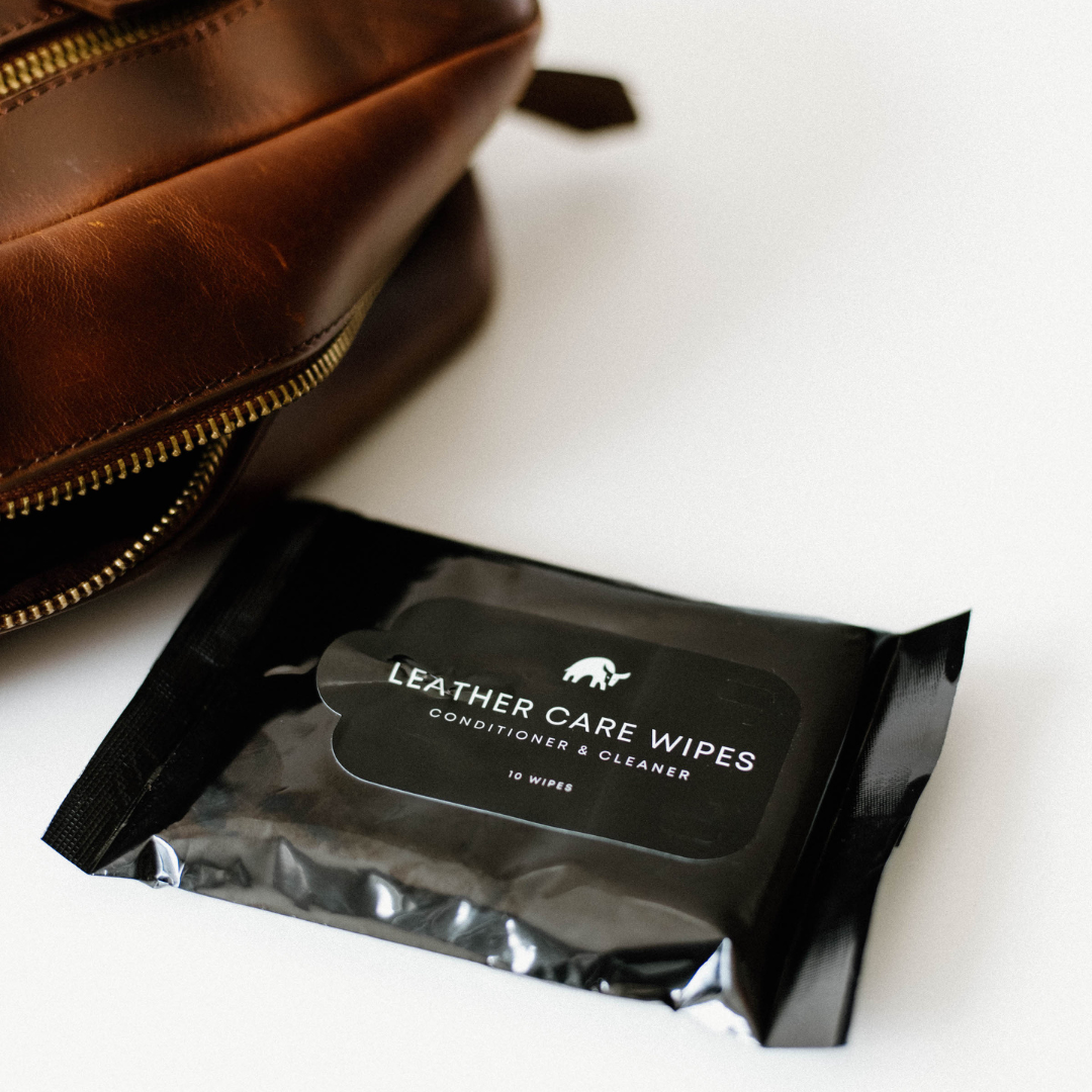 Leather Care Wipes - Conditioner & Cleaner, 10 Wipes