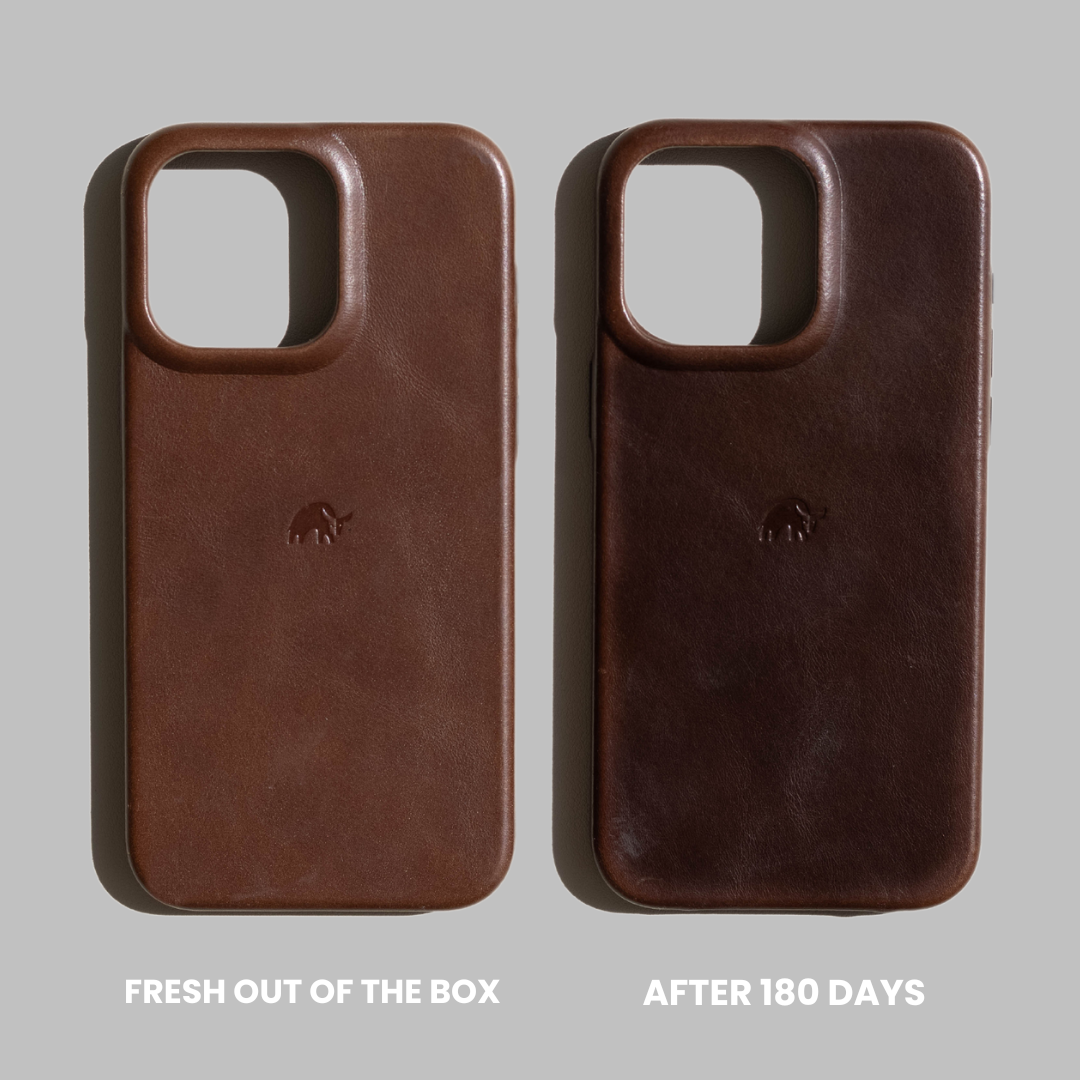 Comparison of the Flex Case - TERRA fresh out of the box and after 180 days of use