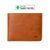 Leather Nav Bifold Wallet in Slate with Apple Find My compatibility
