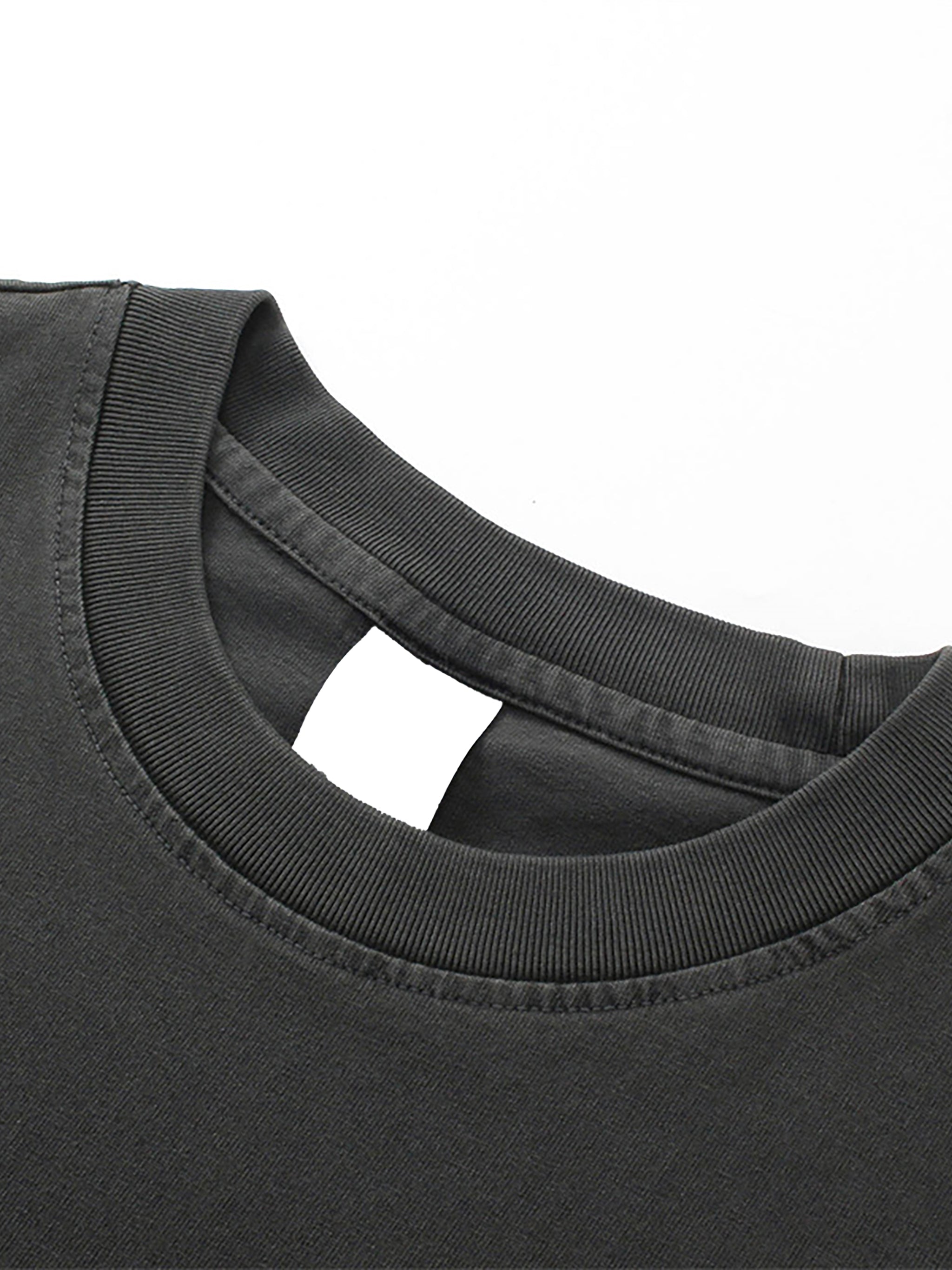 Bullstrap Vintage Washed T-Shirt - Charcoal