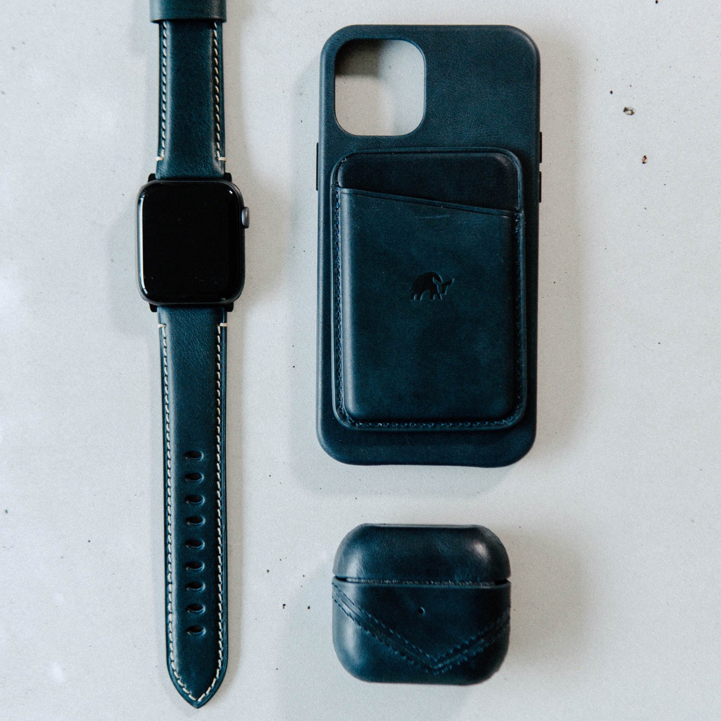 Leather Apple Watch Strap - Ocean