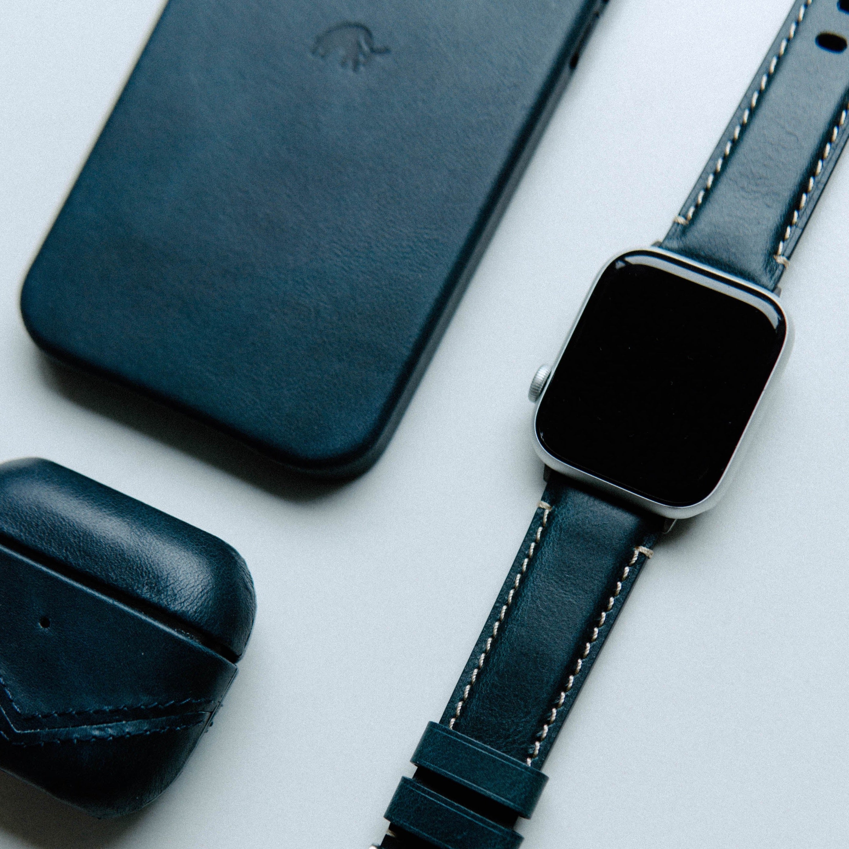 Leather Apple Watch Strap - Ocean