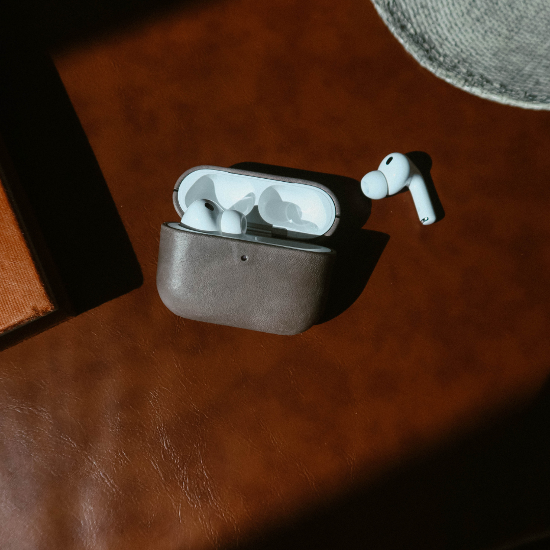 Leather AirPods Cases - SLATE