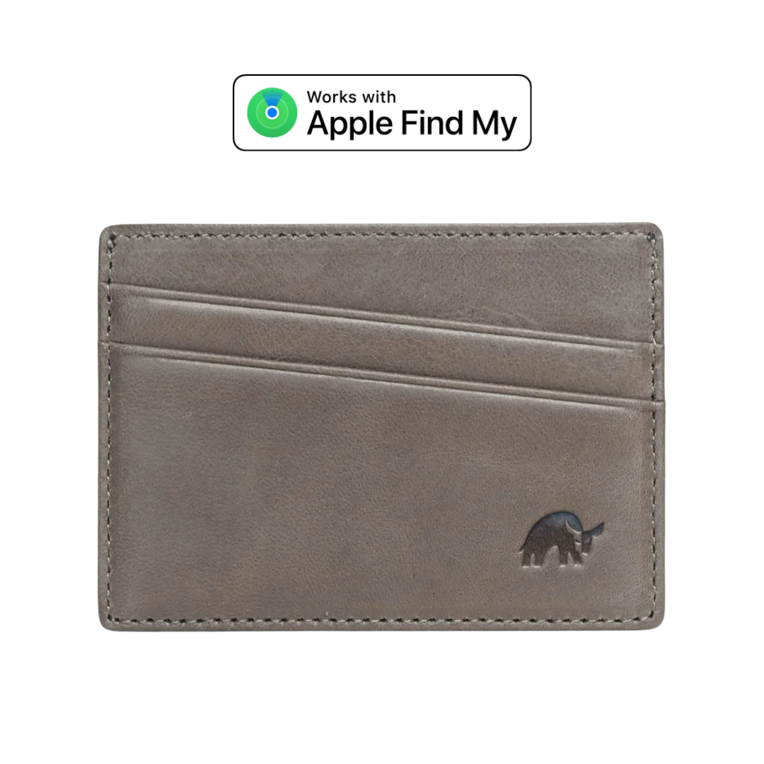 Leather Nav Card Holder - SLATE