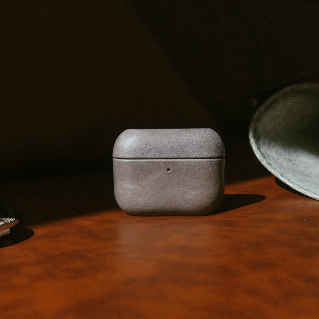 Leather AirPods Cases - SLATE