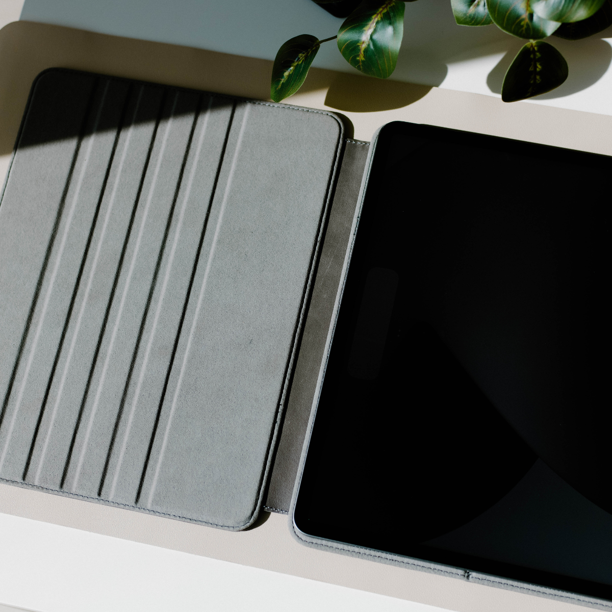 Leather iPad Case - SLATE