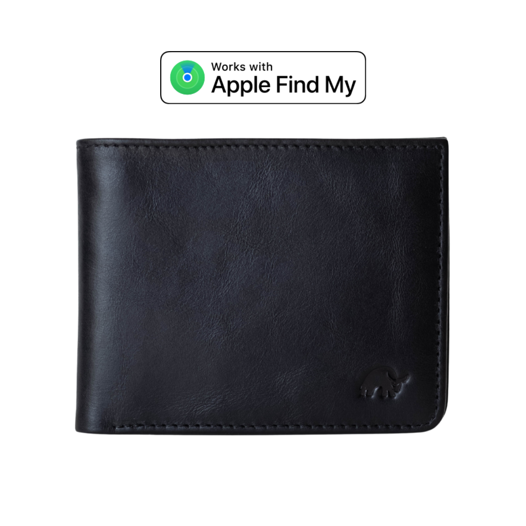 Leather Nav Bifold Wallet - BLACK EDITION
