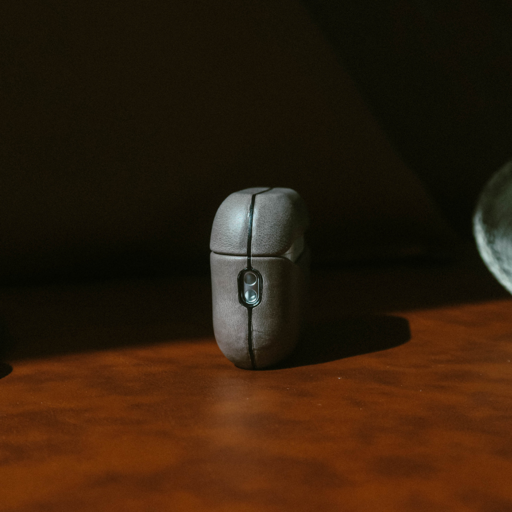 Leather AirPods Cases - SLATE