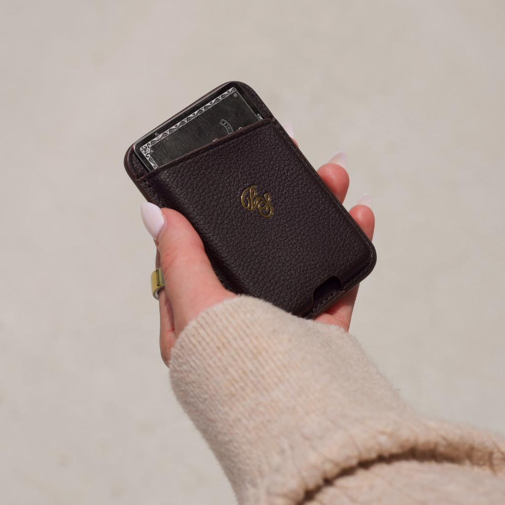 The Performance Leather Magnetic Wallet - Cocoa