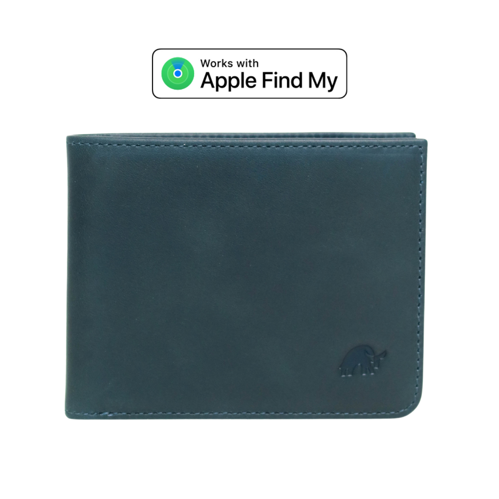 Leather Nav Bifold Wallet - OCEAN