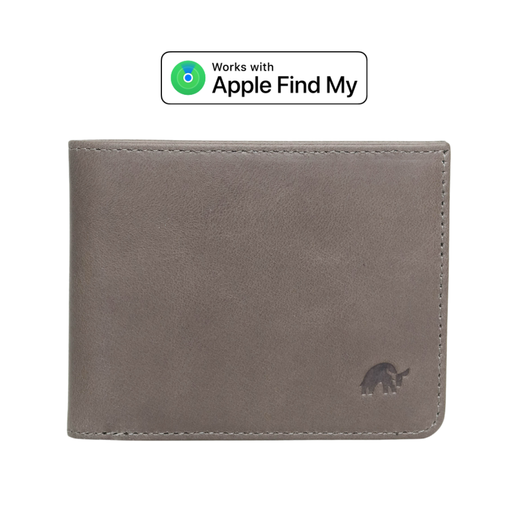 Leather Nav Bifold Wallet - SLATE