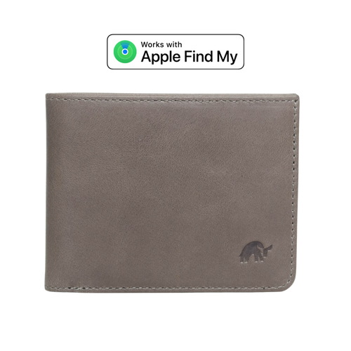 Leather Nav Bifold Wallet - SLATE