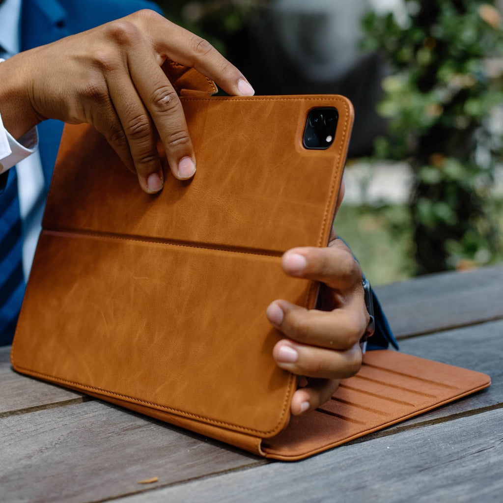 Leather iPad Case - Sienna