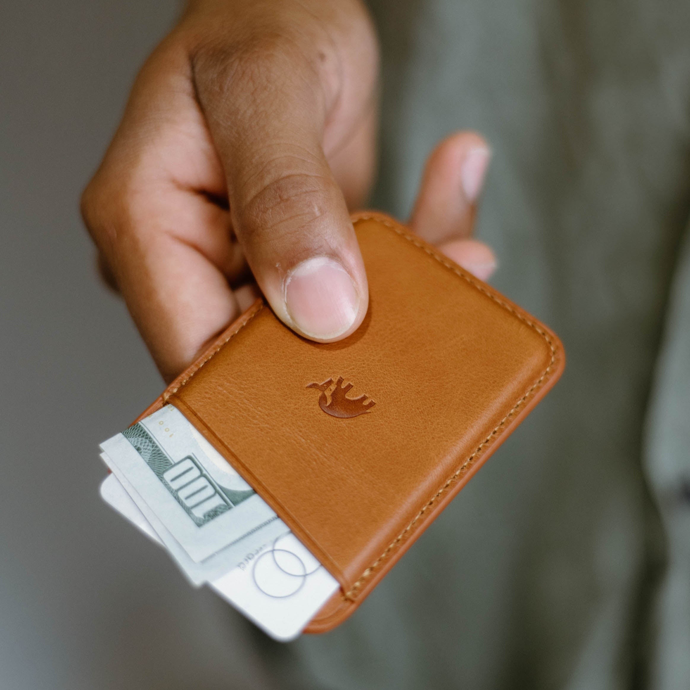 Leather MagSafe Wallet - SIENNA