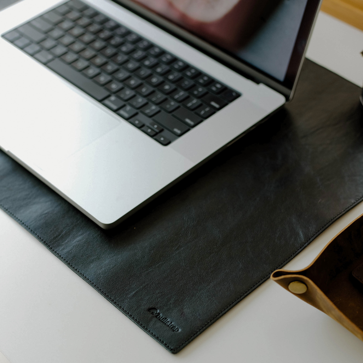 Leather Desk Mat - BLACK EDITION