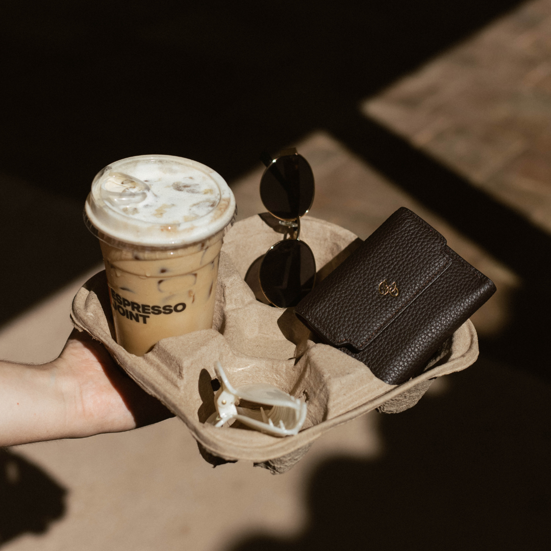 The Dolly Nav Trifold Wallet  - Saddle