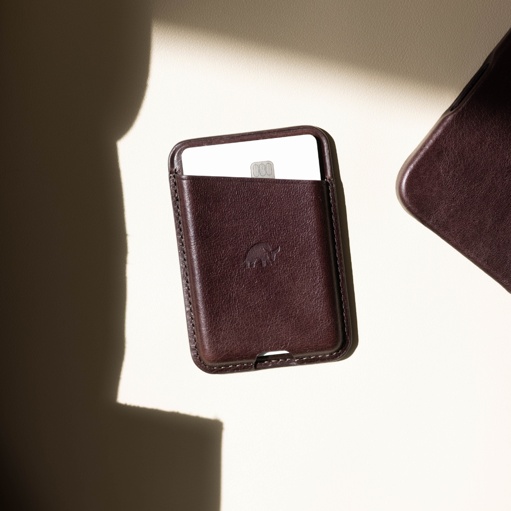 Leather NavSafe Wallet - BOURBON