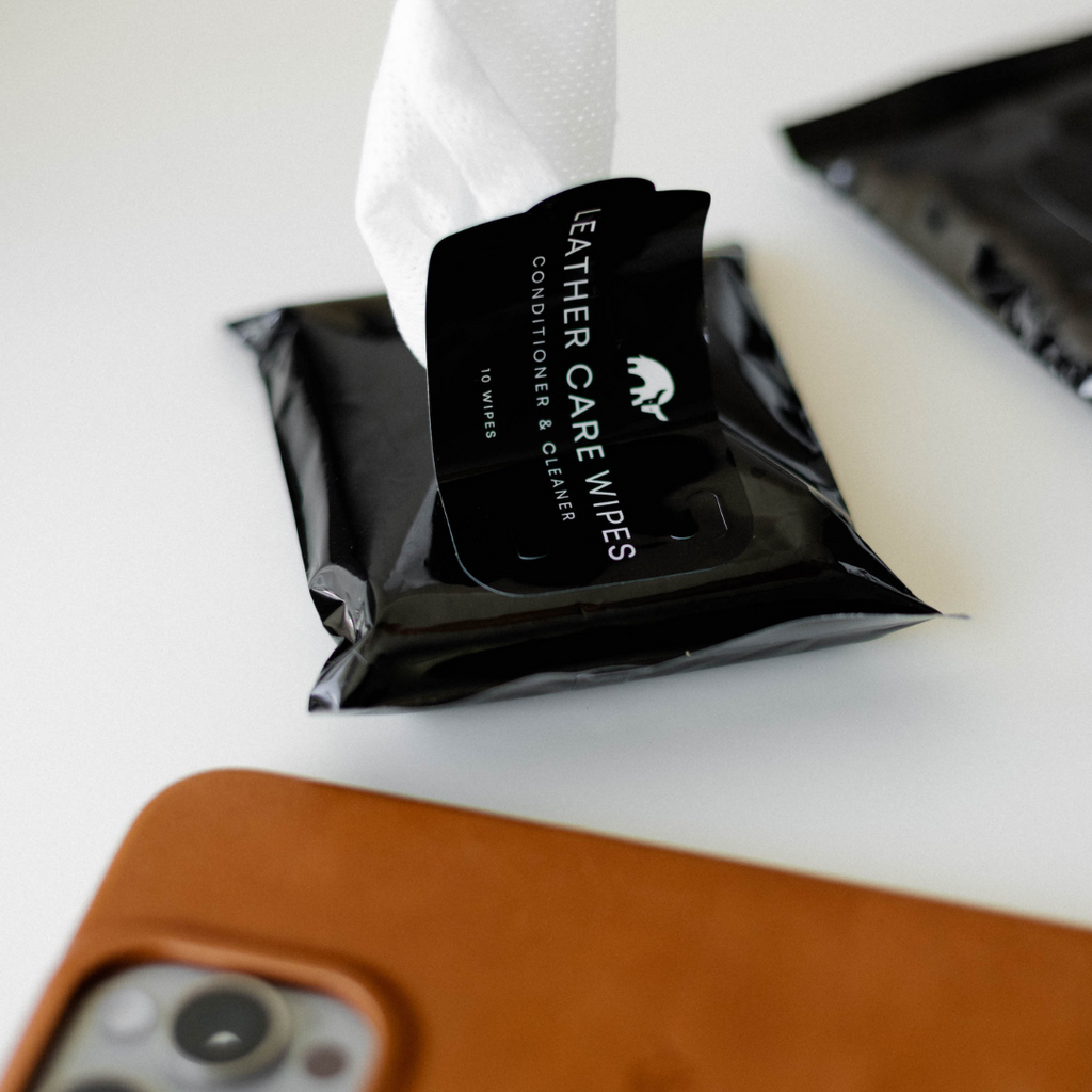 Leather Care Wipes - Conditioner & Cleaner for leather products