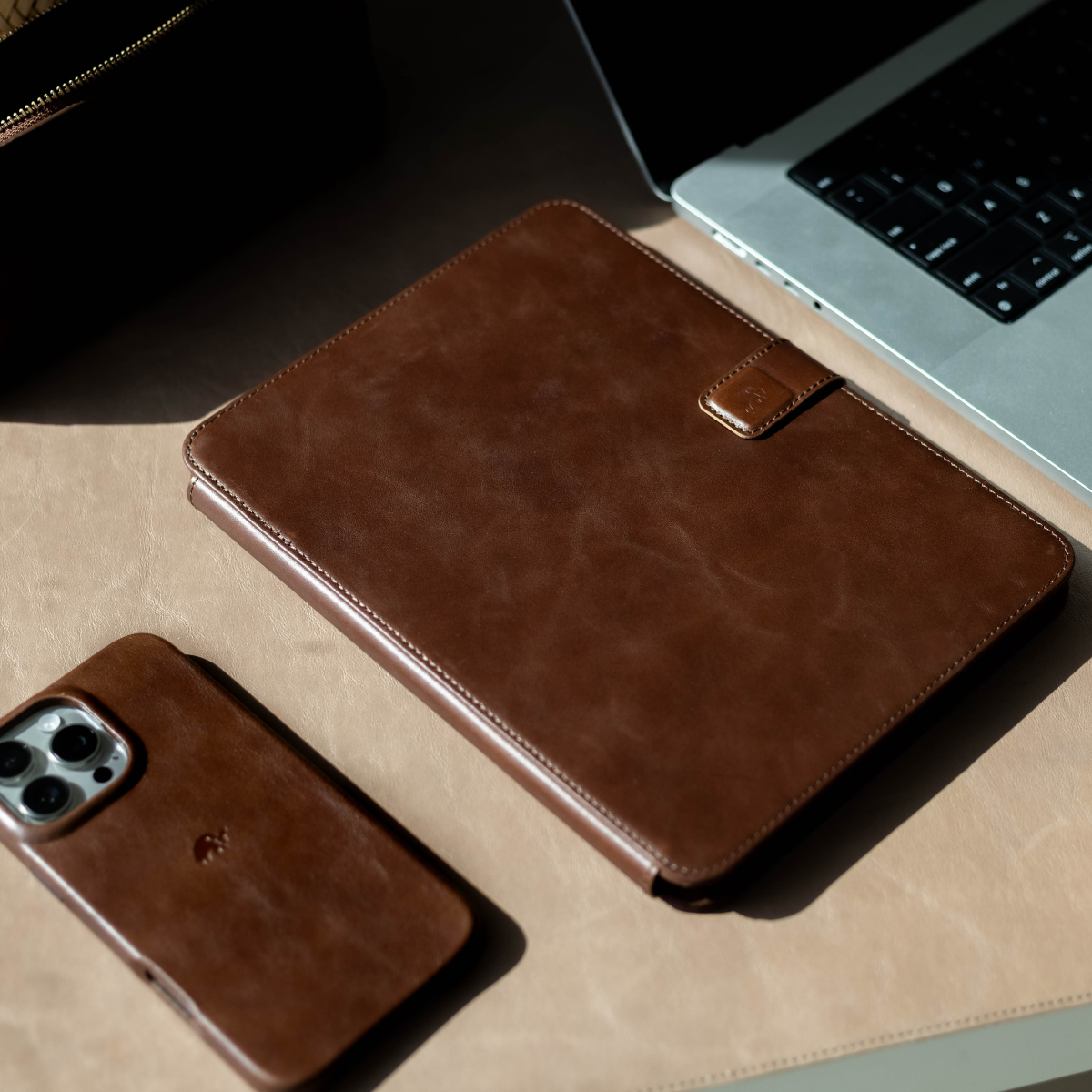 Leather iPad Case - Terra