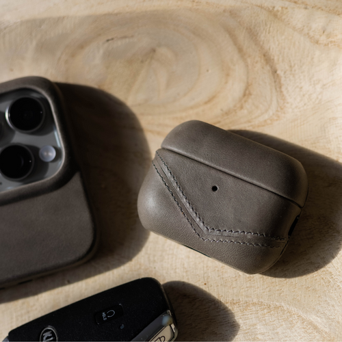 Leather AirPods Cases - SLATE