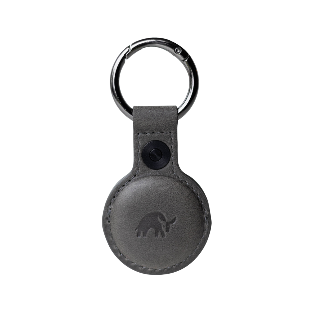BullTag for AirTag in slate gray with a bull logo