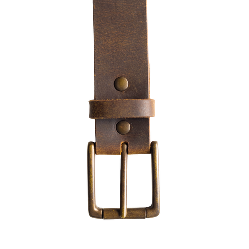 Rugged Leather Belt - Terra