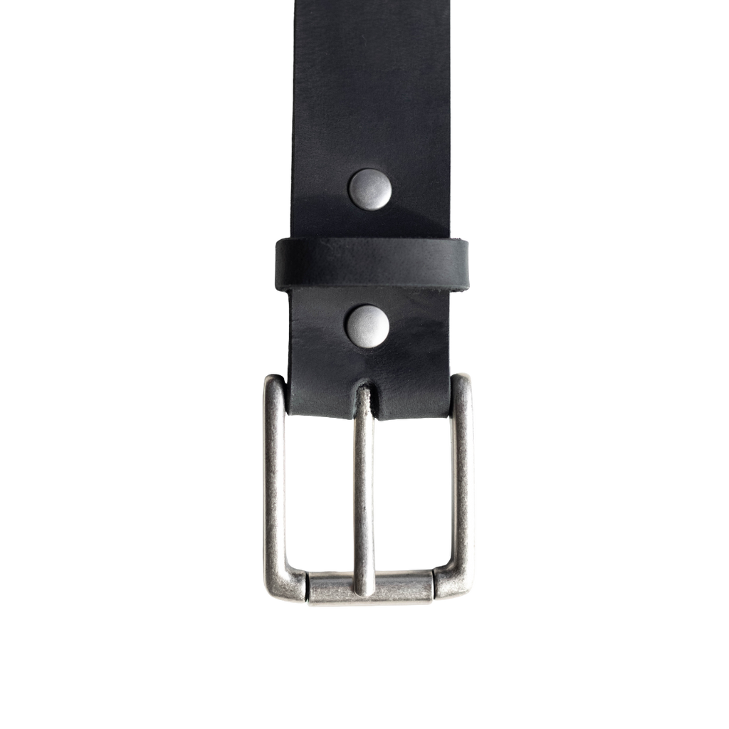 Rugged Leather Belt - Black Edition