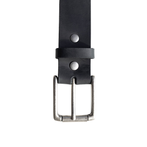 Rugged Leather Belt - Black Edition