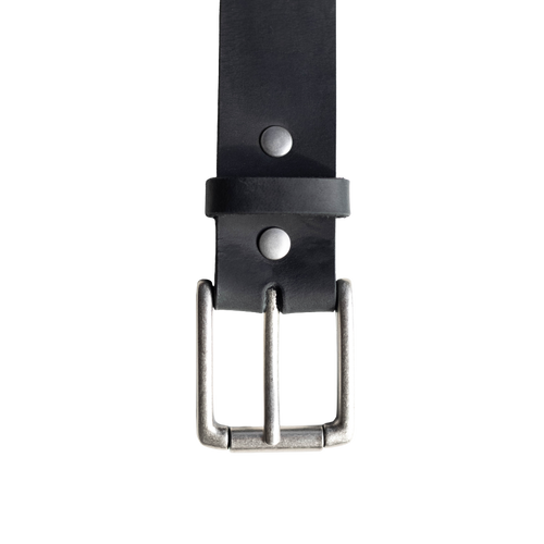 Rugged Leather Belt - Black Edition