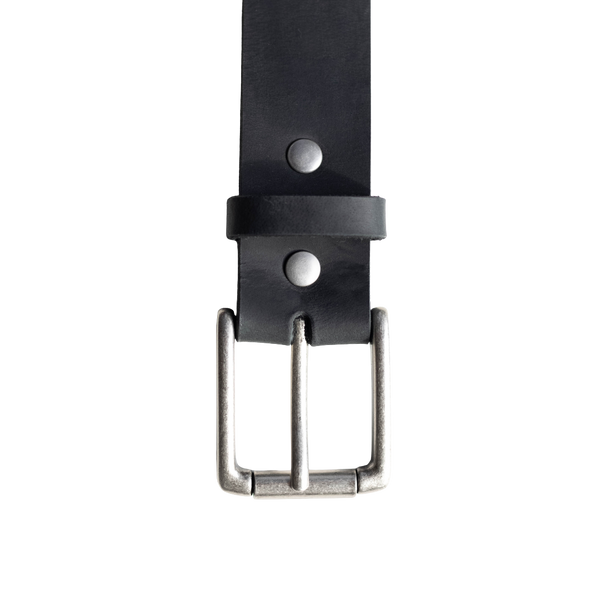Rugged Leather Belt - Black Edition – Bullstrap