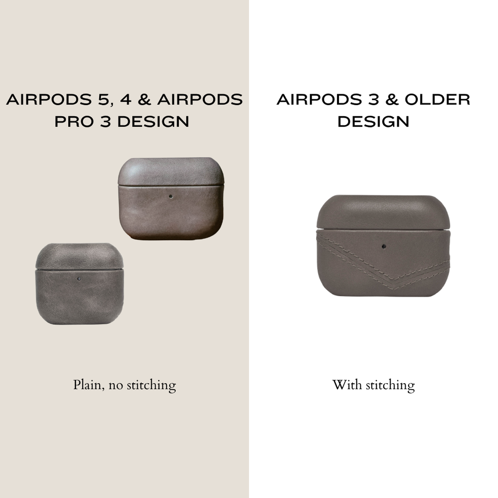 Leather AirPods Cases - SLATE