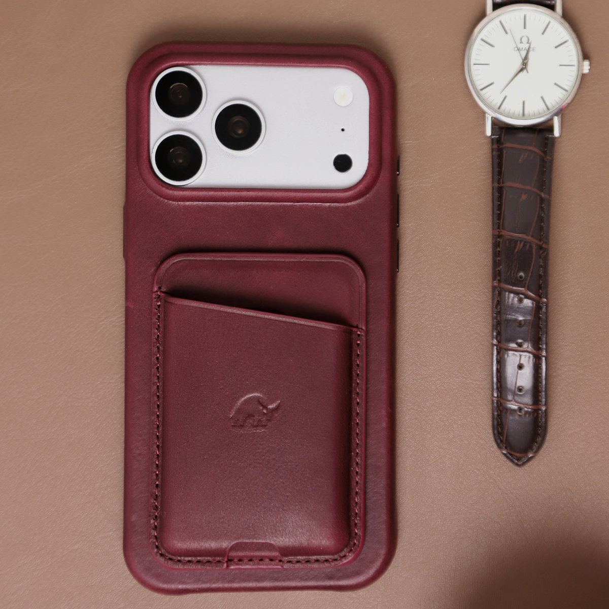 Leather NavSafe Wallet - OXBLOOD