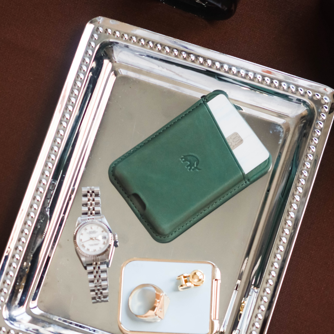 LIMITED EDITION Leather NavSafe Wallet - EVERGREEN