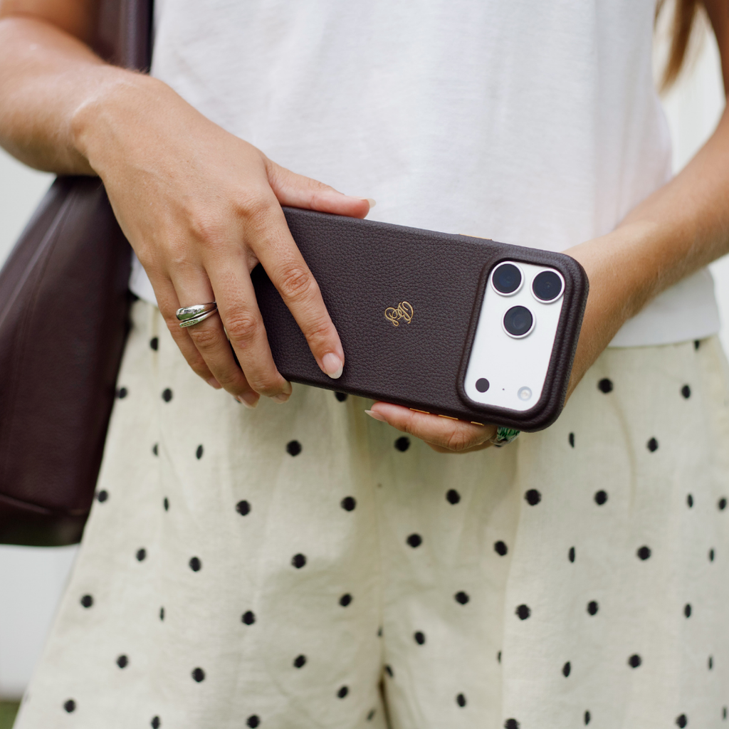The Performance Leather Case - Cocoa