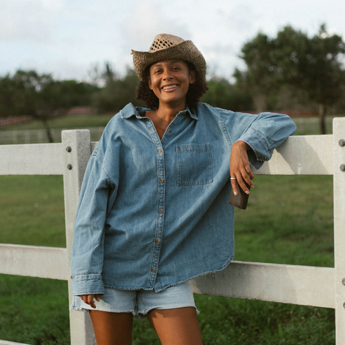 The Dolly Nav Trifold Wallet  - Desert Bloom