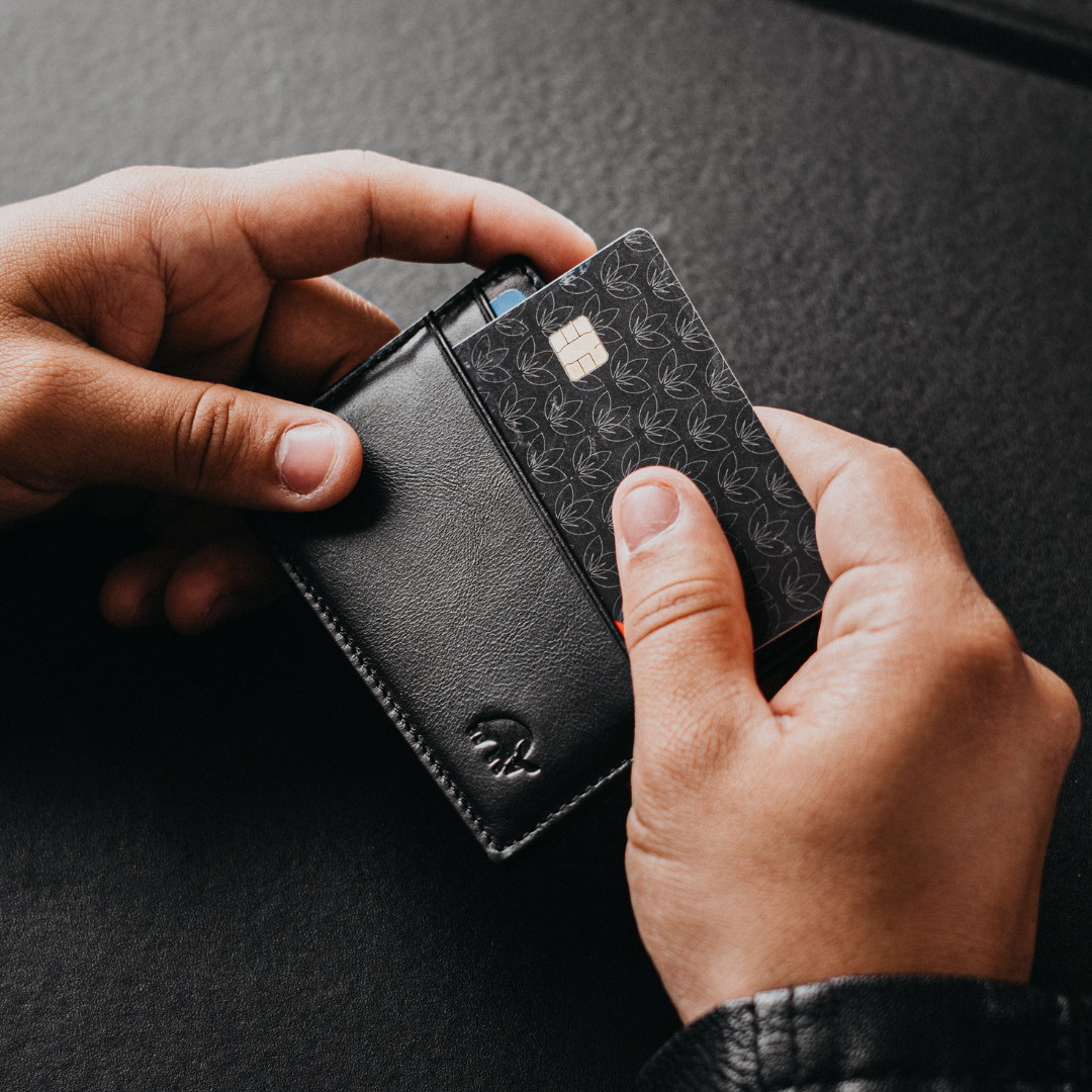 Leather Nav Card Holder - Black EDITION Leather Nav Card Holder - Black EDITION