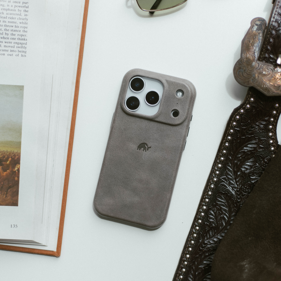 The Plateau Leather Case - SLATE