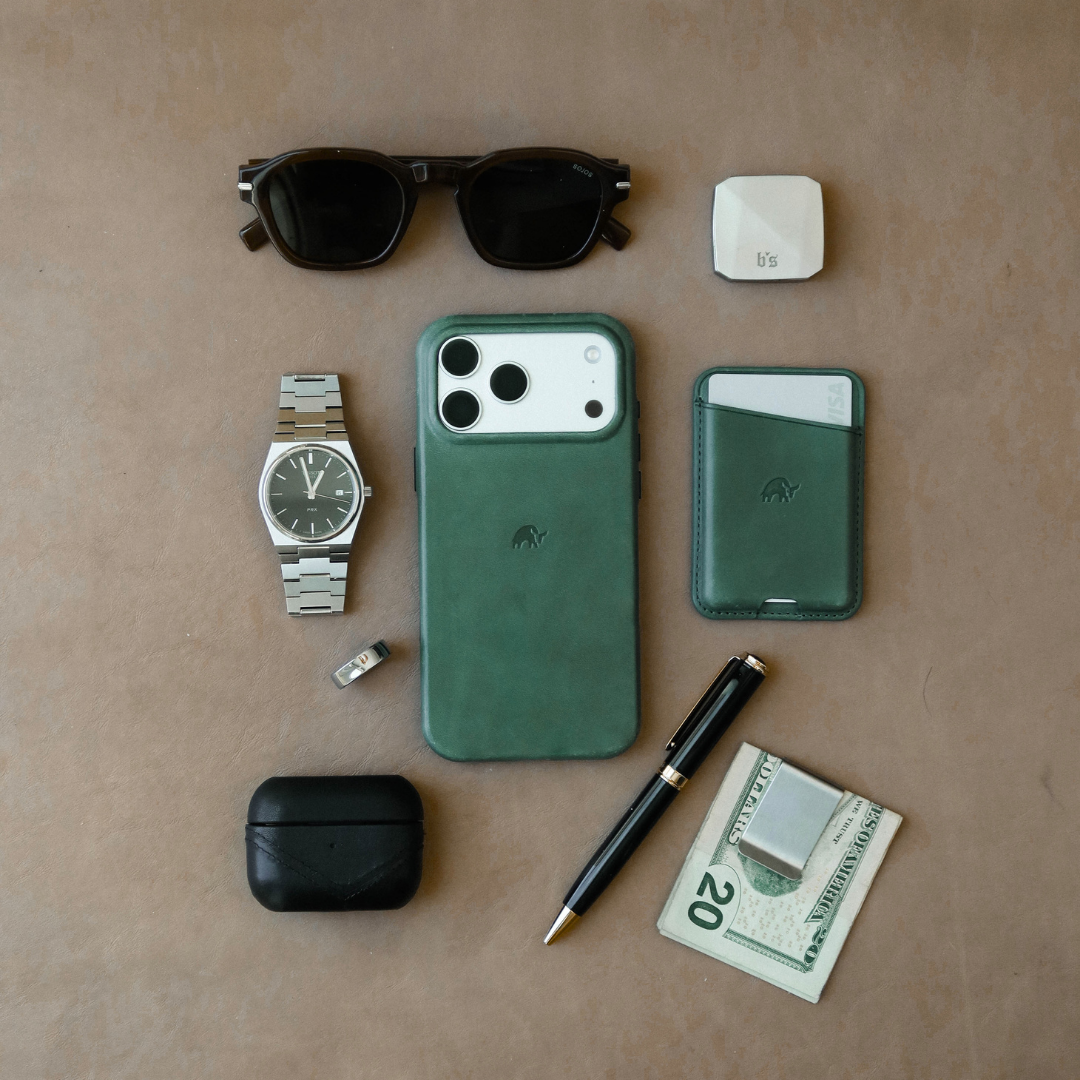 LIMITED EDITION Leather NavSafe Wallet - EVERGREEN