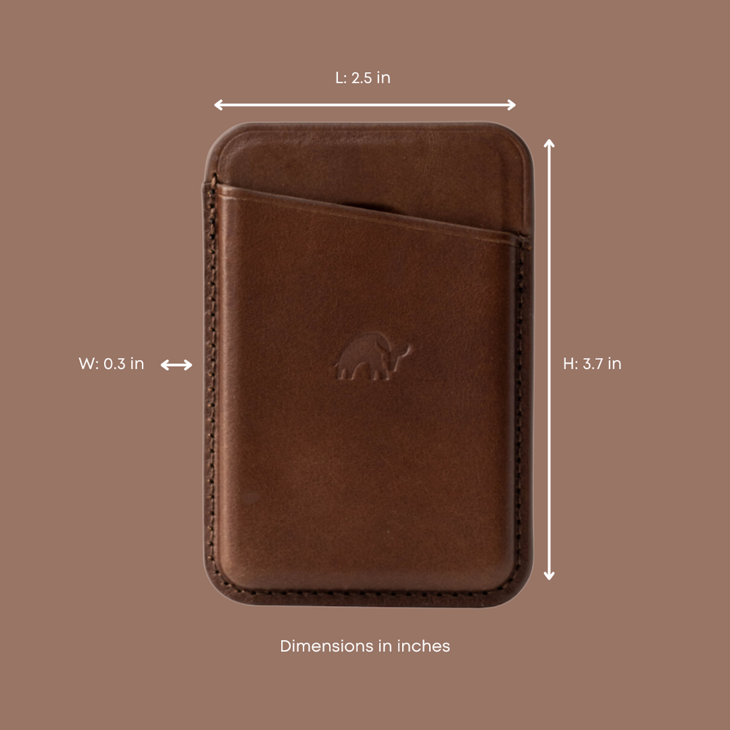 Leather Magnetic Wallet - Terra